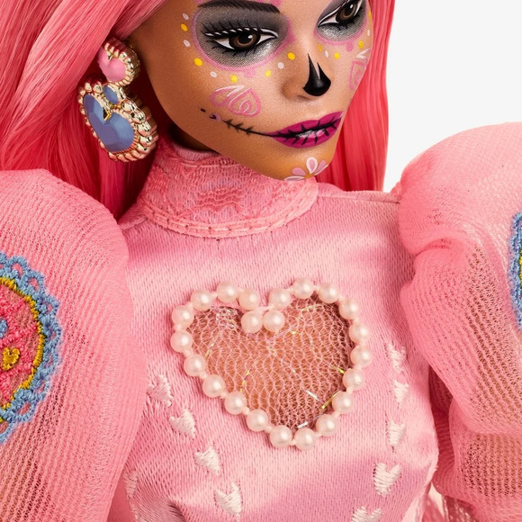 NRFB Mattel, Barbie Signature 2023 Día De Muertos Barbie x Pink Magnolia Doll - Picture 2 of 16